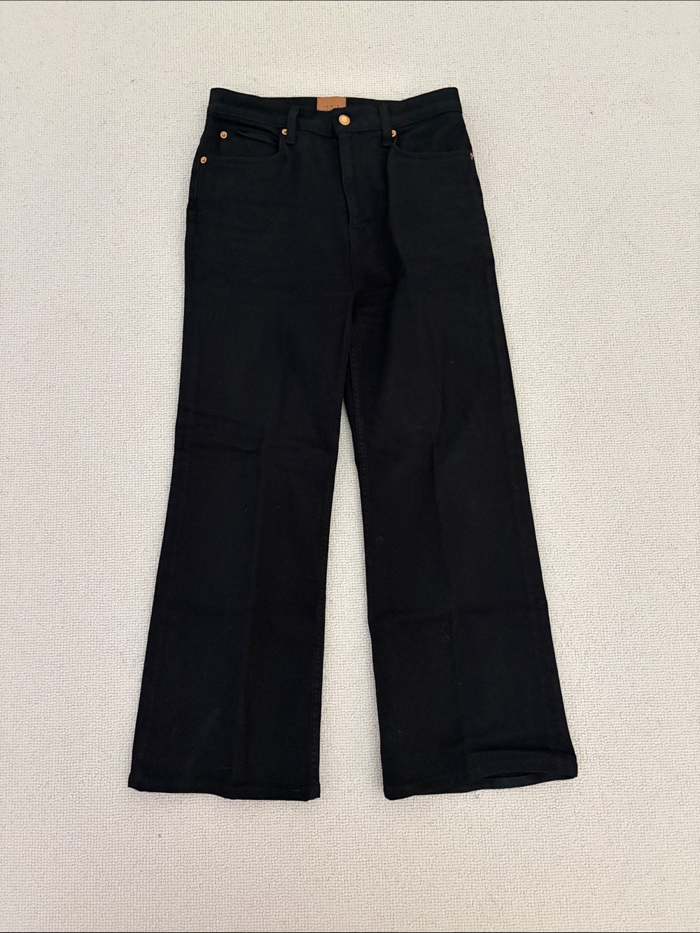 Jamie Haller The Crease Jean in Black sz 28 (hemmed)